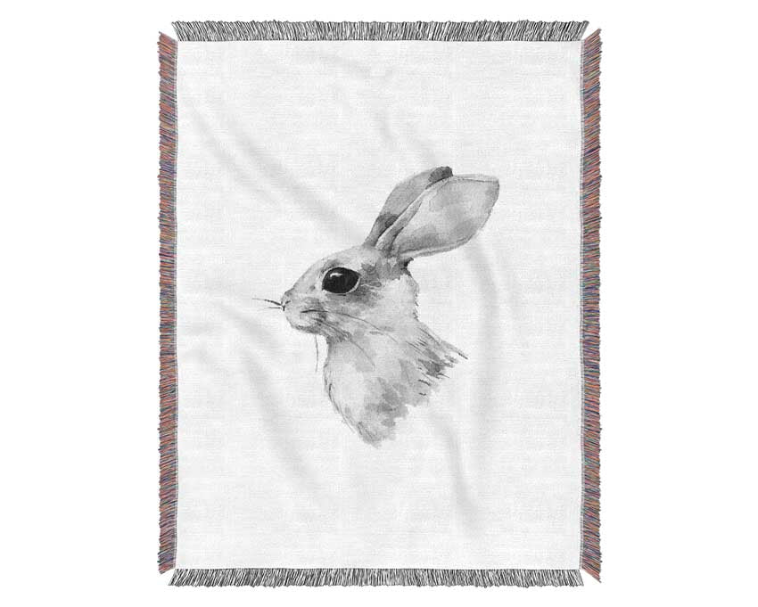 Rabbit Profile Woven Blanket