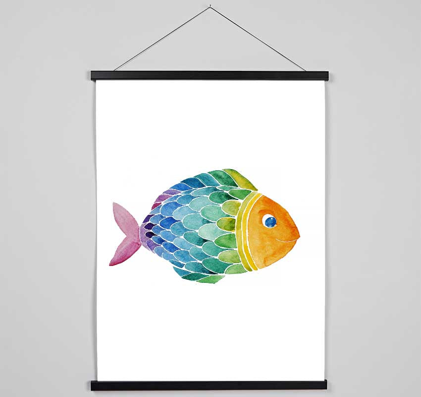 Fish Smile Hanging Poster - Wallart-Direct UK