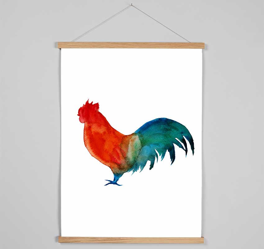 Rainbow Hen Hanging Poster - Wallart-Direct UK