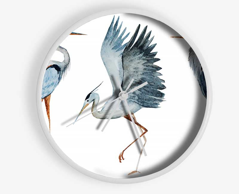 Heron Trio Clock - Wallart-Direct UK