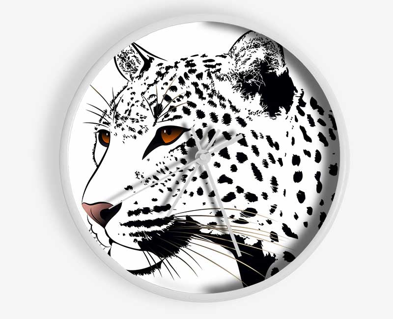 Leopard Eyes Clock - Wallart-Direct UK