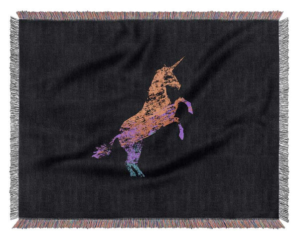 Rainbow Unicorn Woven Blanket