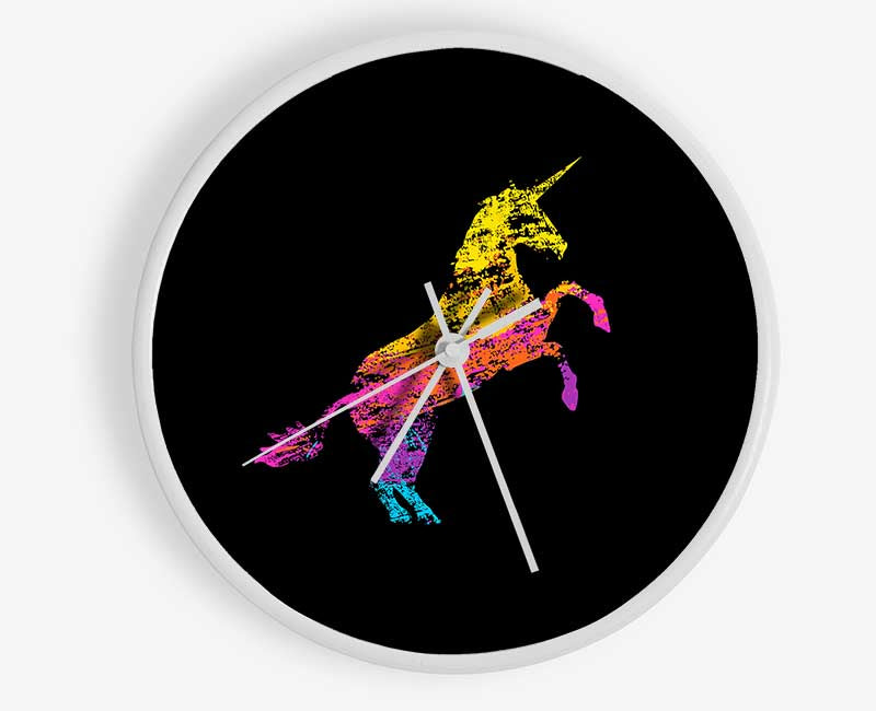 Rainbow Unicorn Clock - Wallart-Direct UK