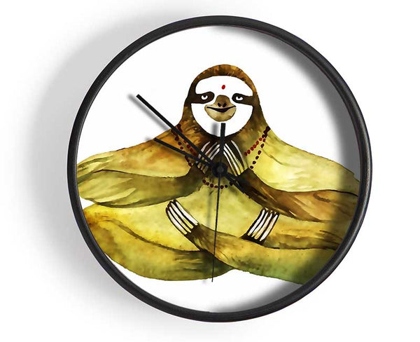 Meditating Sloth Clock - Wallart-Direct UK