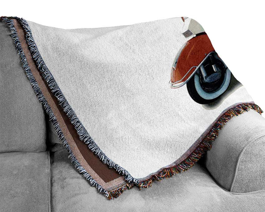 Chihuahua Sidecar Mayhem Dogs Woven Blanket