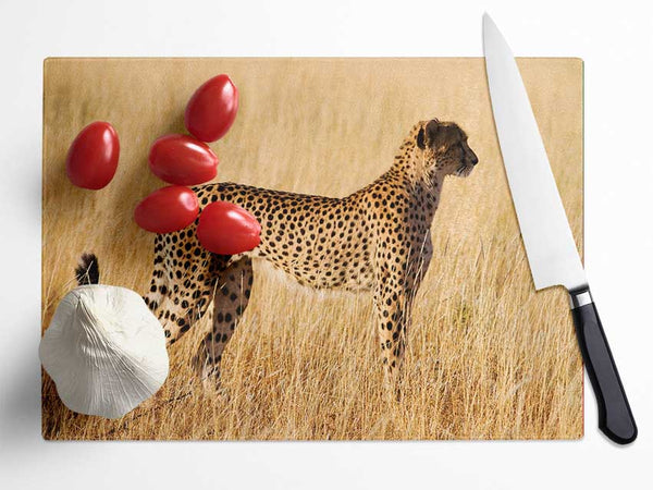 Cheetah Watch Glass Chopping Board