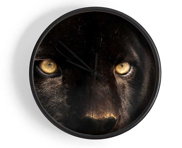 Black Panther Face Clock - Wallart-Direct UK