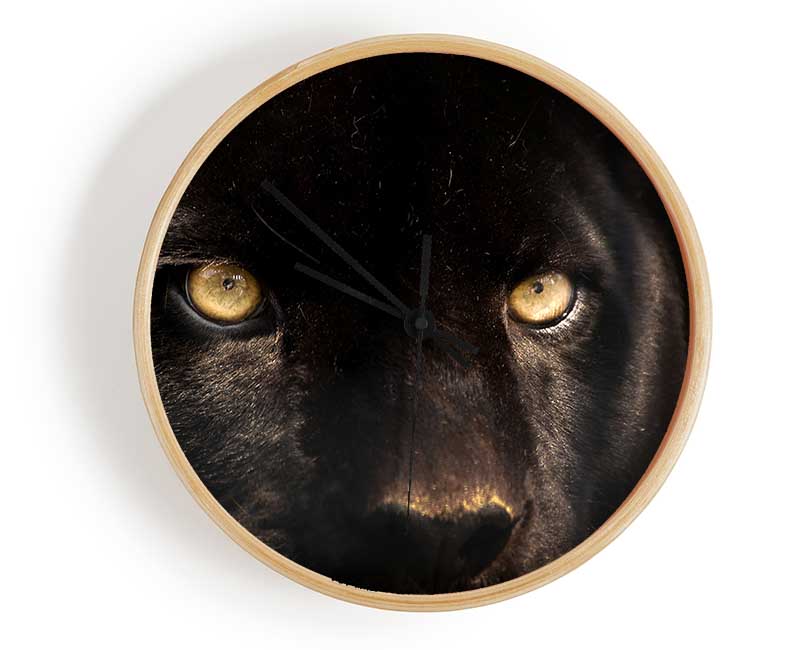 Black Panther Face Clock - Wallart-Direct UK