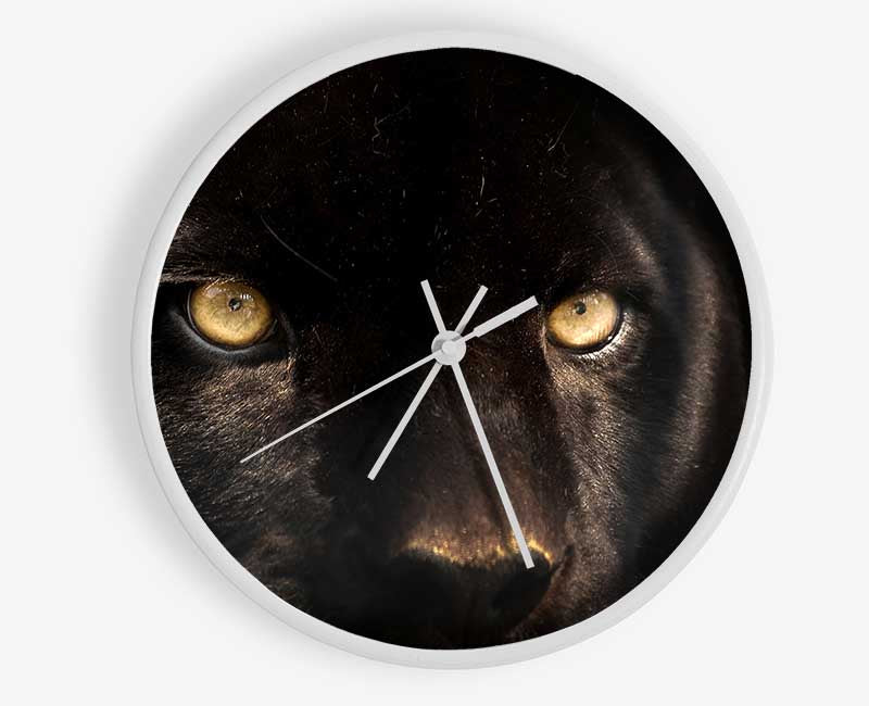 Black Panther Face Clock - Wallart-Direct UK