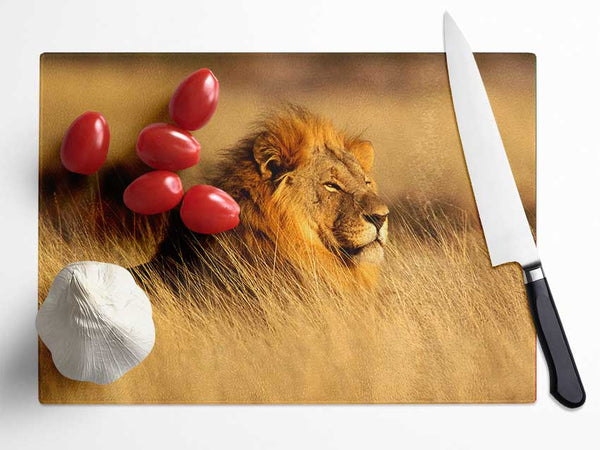 Pride Of The Jungle Glass Chopping Board