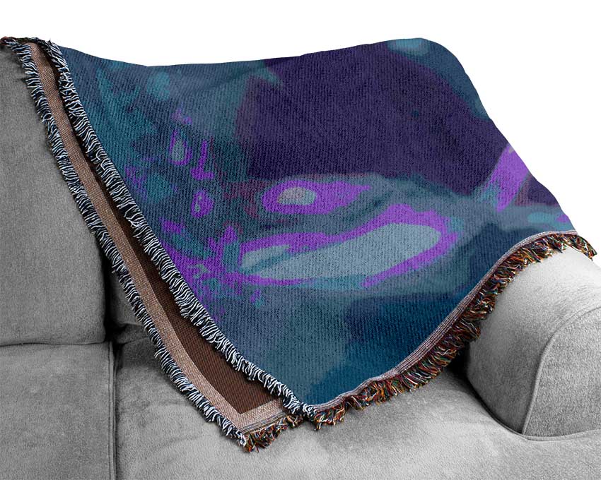 Purple Butterfly Wonder Woven Blanket