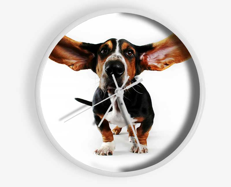 Basset Hound Ears Clock - Wallart-Direct UK