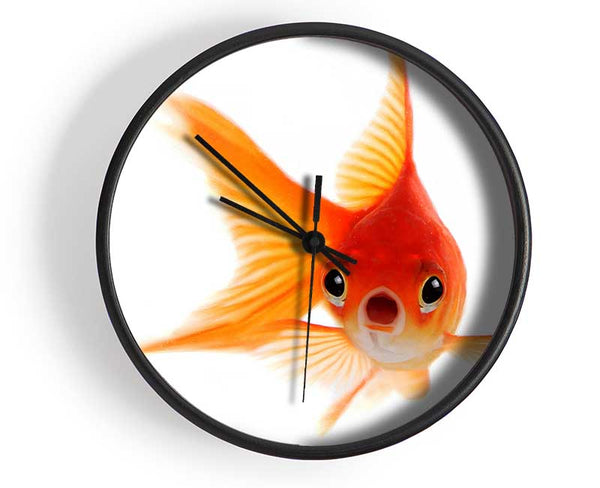 Shocked Goldfish Clock - Wallart-Direct UK