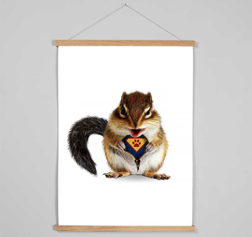 Super Squirrel Hanging Poster - Wallart-Direct UK