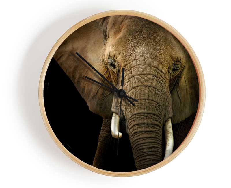 Stunning Elephant Face Clock - Wallart-Direct UK