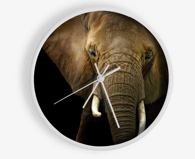 Stunning Elephant Face Clock - Wallart-Direct UK