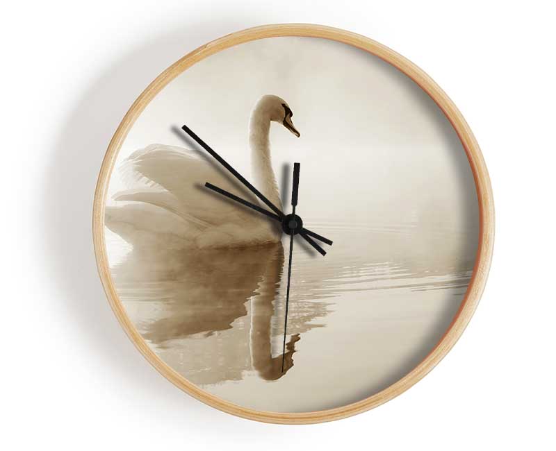 Lonesome Swan Clock - Wallart-Direct UK