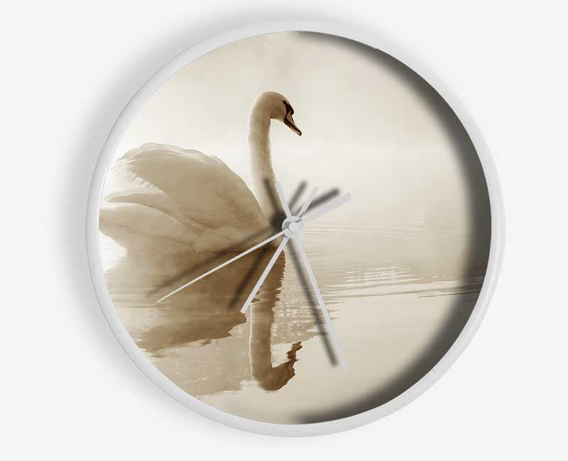 Lonesome Swan Clock - Wallart-Direct UK