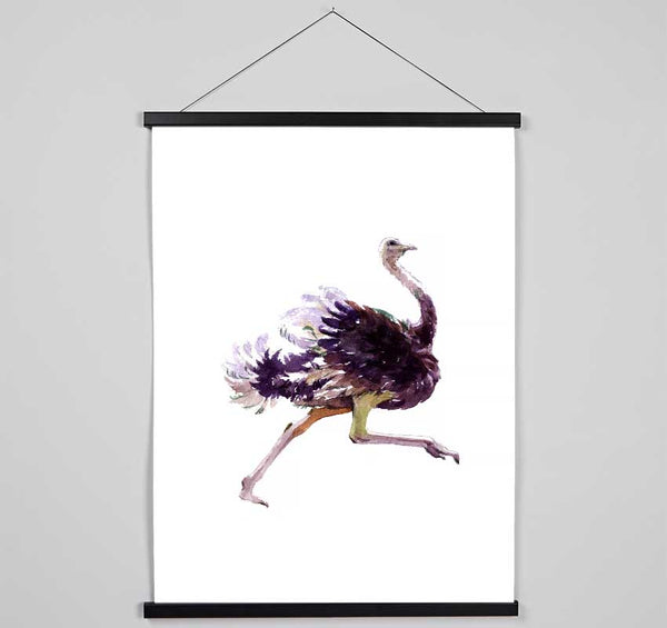 Ostrich Run Hanging Poster - Wallart-Direct UK