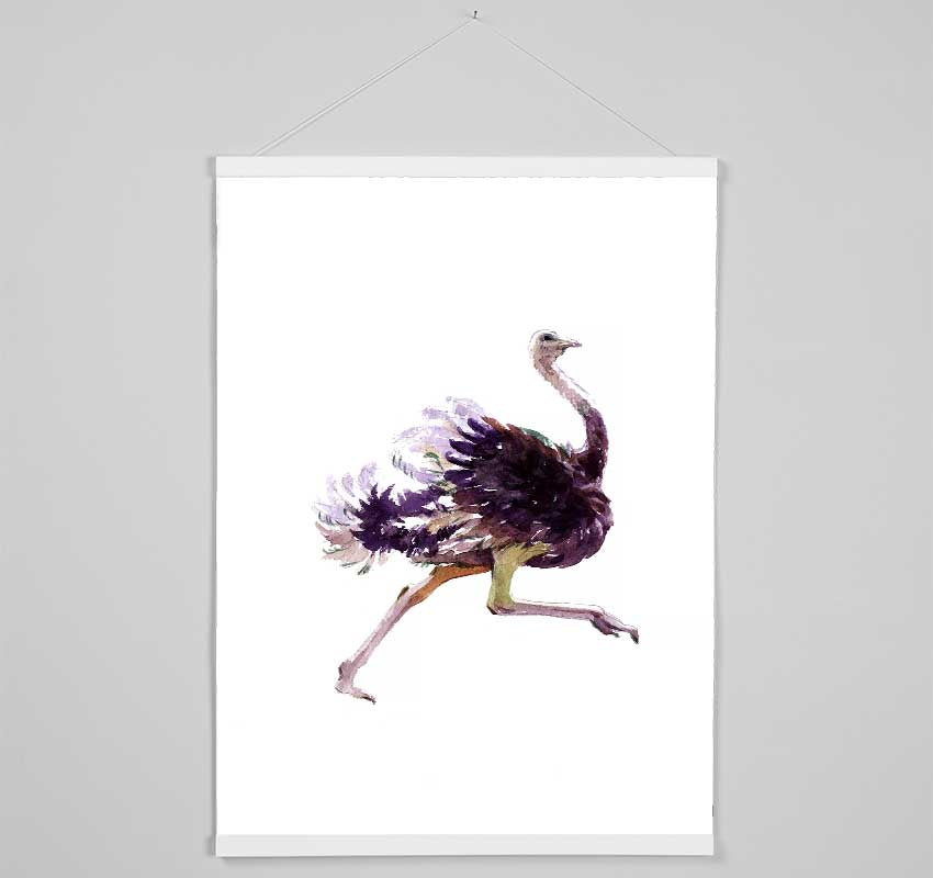 Ostrich Run Hanging Poster - Wallart-Direct UK