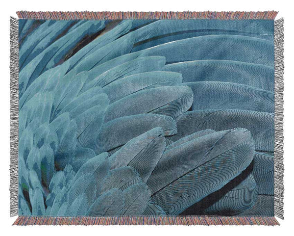 Parrot Feathers Woven Blanket