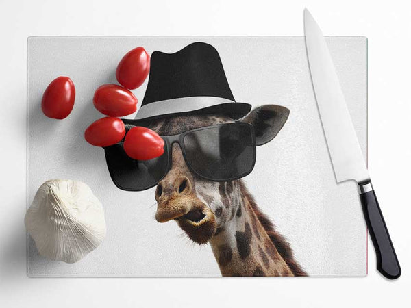 Mafia Giraffe Glass Chopping Board