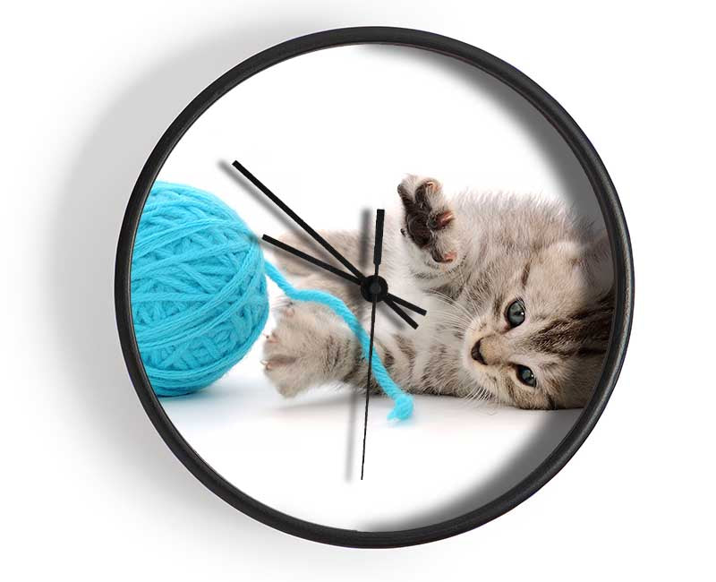 Kitten Cat Fun Clock - Wallart-Direct UK