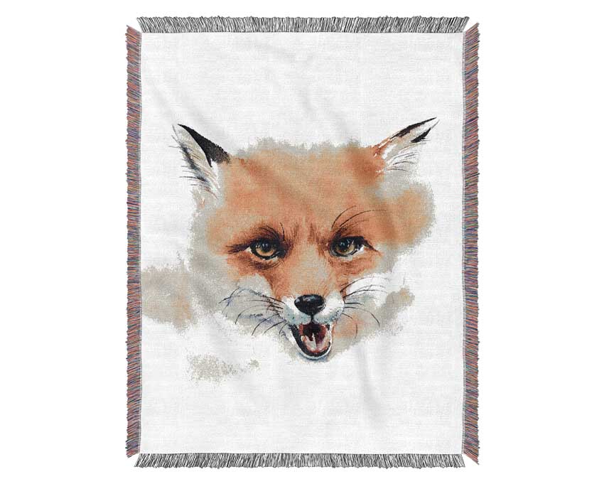 Cheeky Fox Woven Blanket