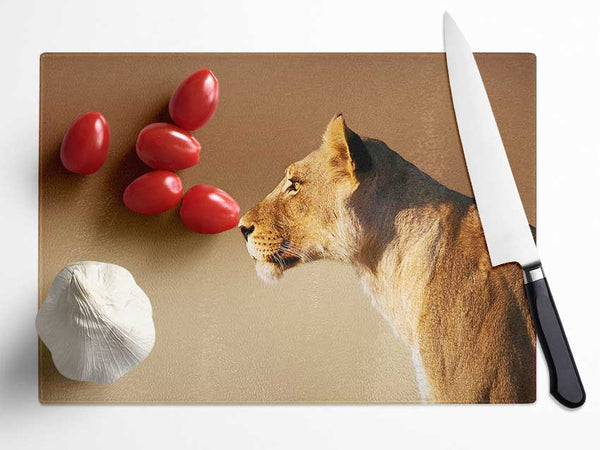 Lioness Wonder Glass Chopping Board