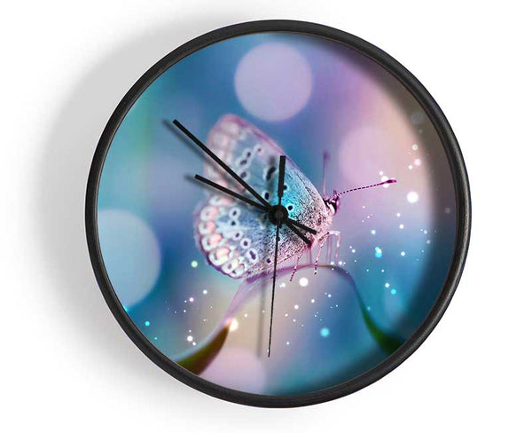 Butterfly Sparkle Clock - Wallart-Direct UK