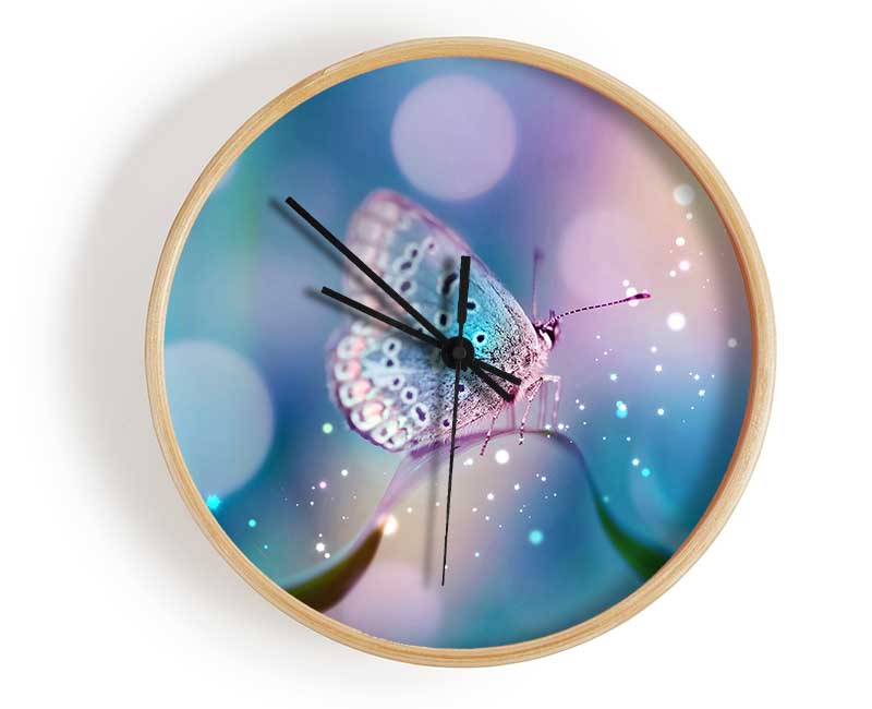 Butterfly Sparkle Clock - Wallart-Direct UK