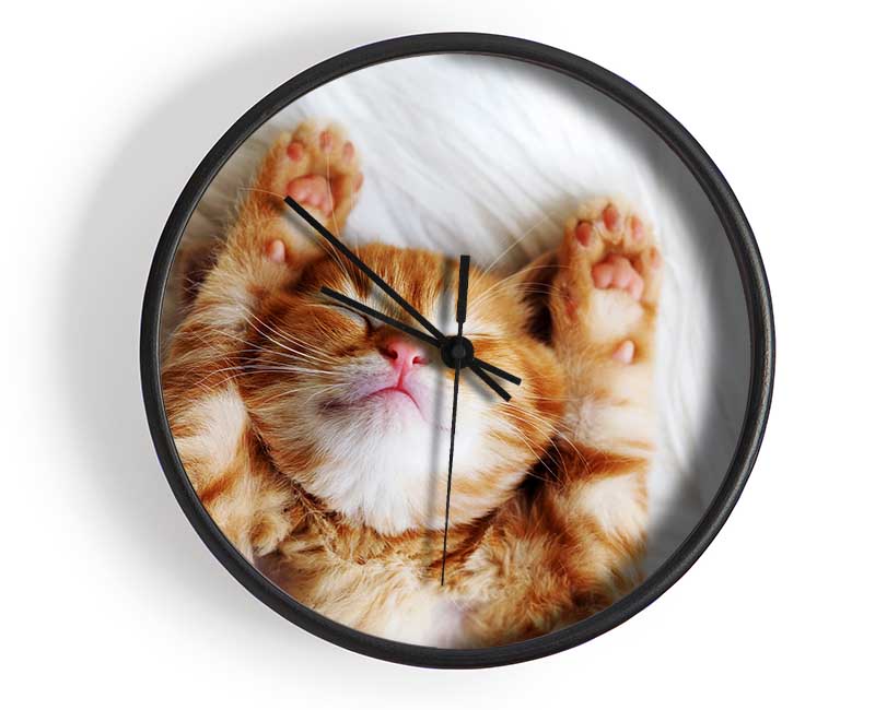 Cat Snooze Clock - Wallart-Direct UK