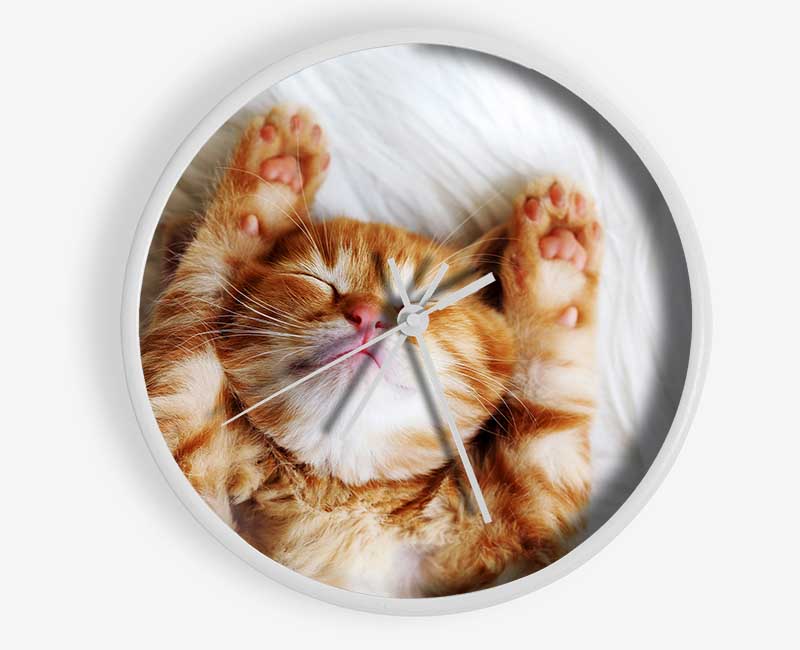 Cat Snooze Clock - Wallart-Direct UK