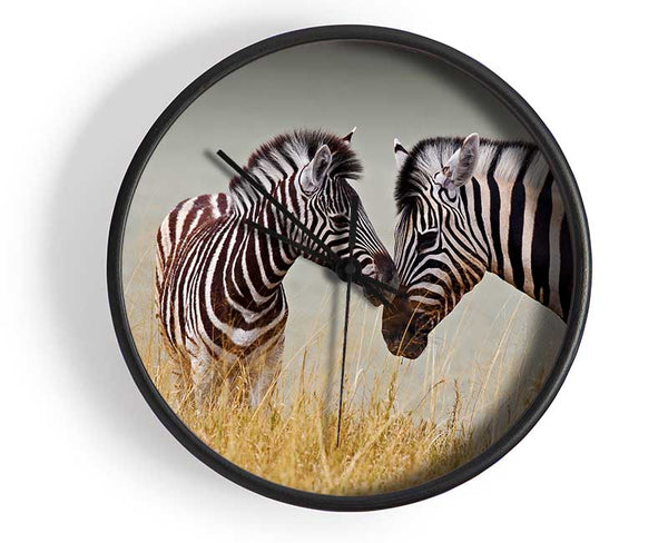 Mother and Baby Zebra Clock - Wallart-Direct UK