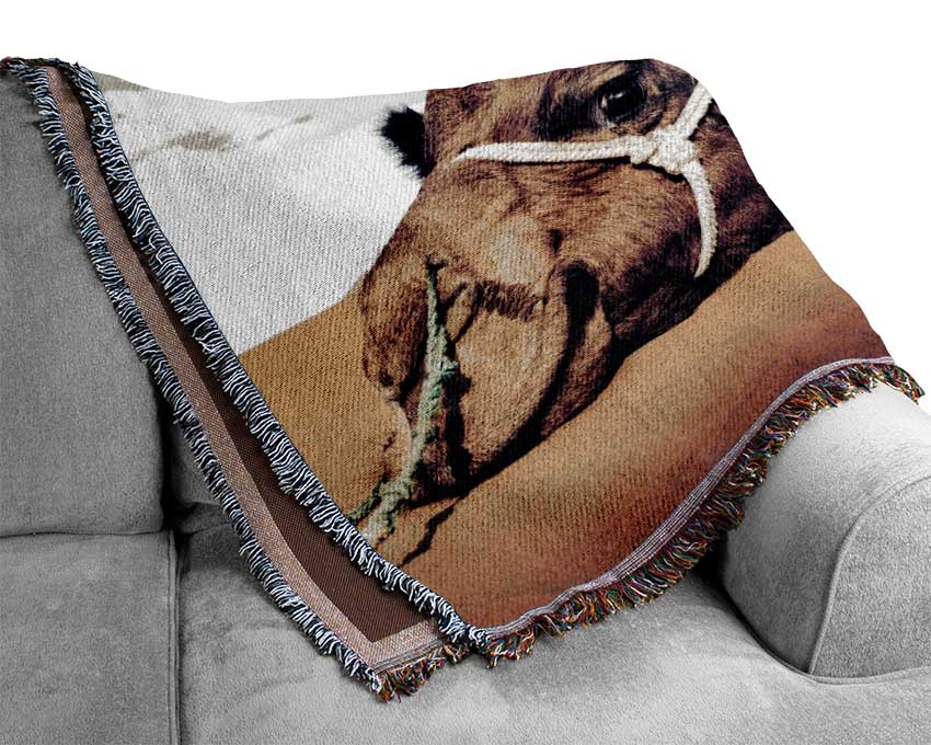 Camel Rest Woven Blanket