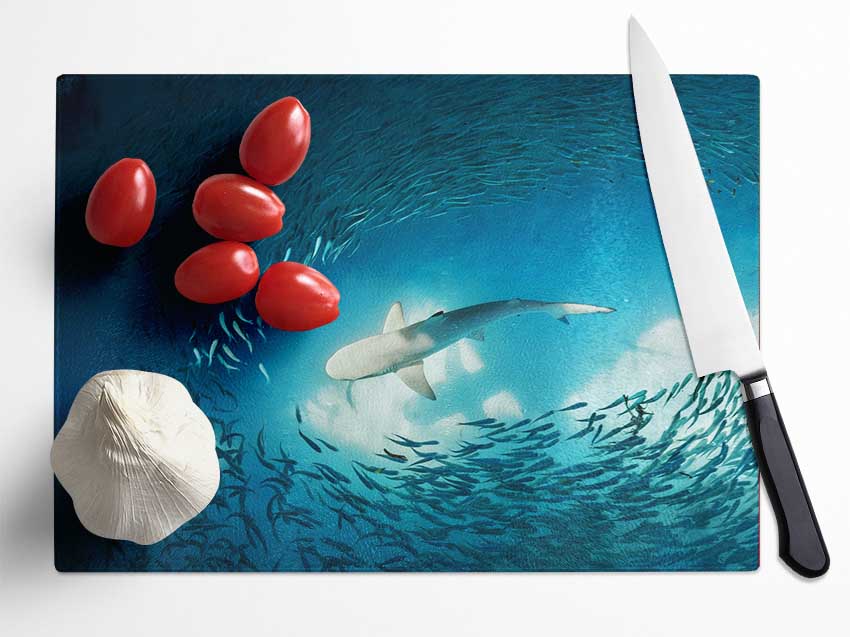 Avoiding the Shark Glass Chopping Board