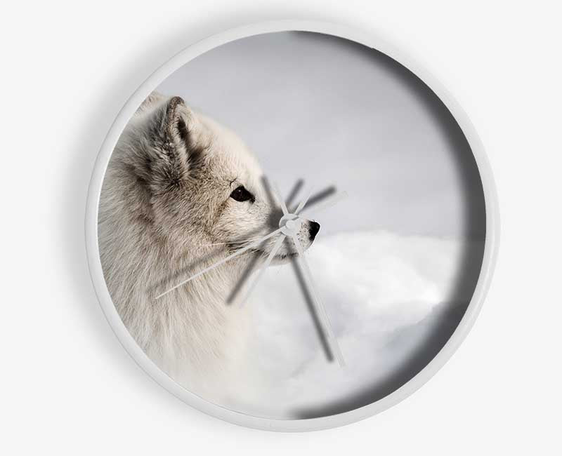 Snow Wonder Fox Clock - Wallart-Direct UK