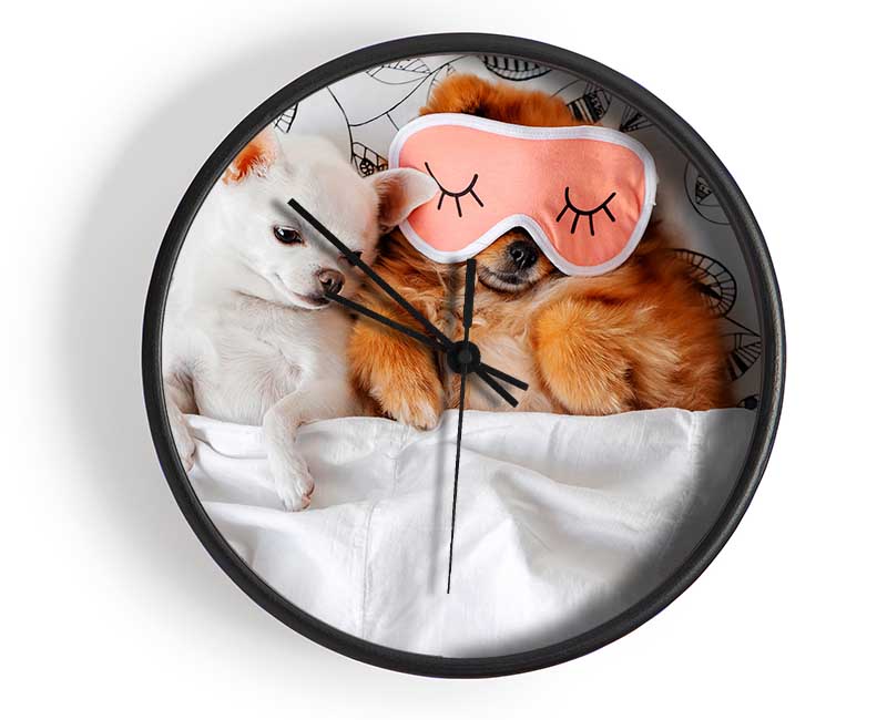 Chihuahua Bedtime Dog Love Clock - Wallart-Direct UK