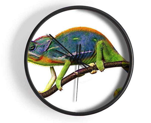 Chameleon Branch Clock - Wallart-Direct UK