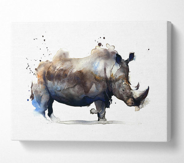 Picture of Rhino Charge Canvas Print Wall Art