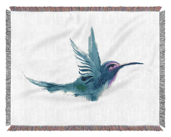 Elegant Rainbow Bird Woven Blanket