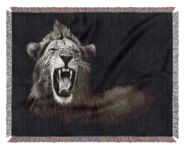 Lion Roar Woven Blanket