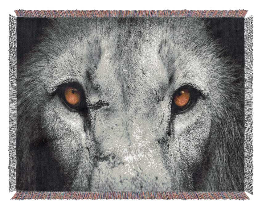 Lion Eyes Woven Blanket