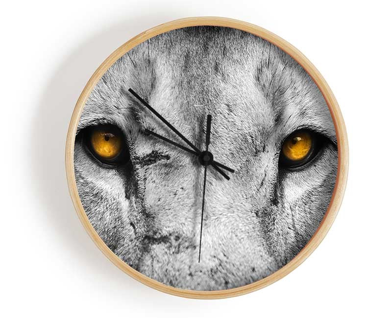 Lion Eyes Clock - Wallart-Direct UK