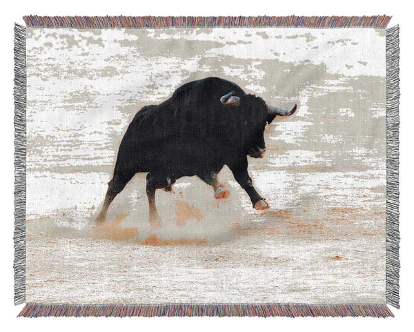 Bull Play Woven Blanket