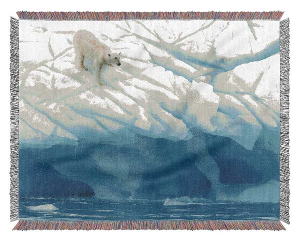 Polar Bear Ice Woven Blanket