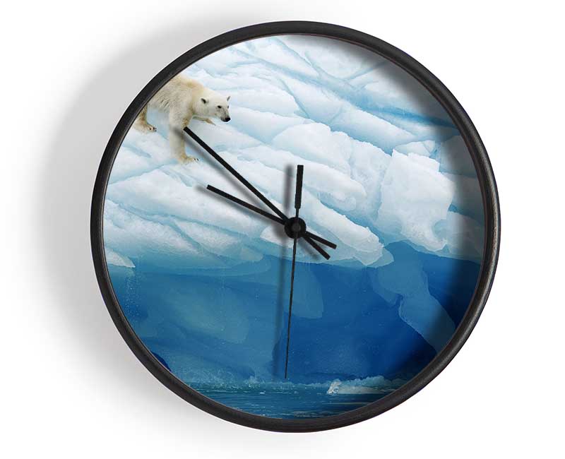 Polar Bear Ice Clock - Wallart-Direct UK