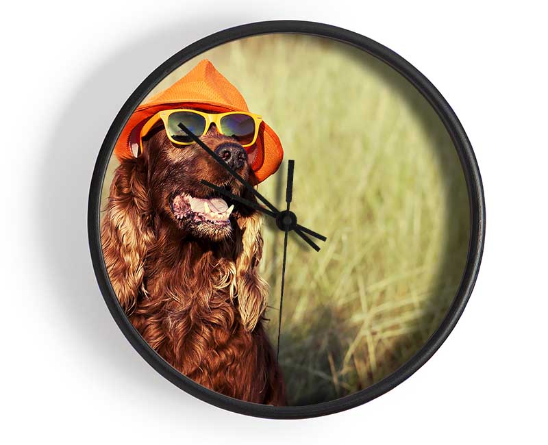 Sunny Days Dog Clock - Wallart-Direct UK