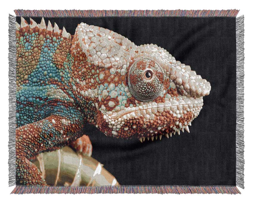 Chameleon Face Woven Blanket