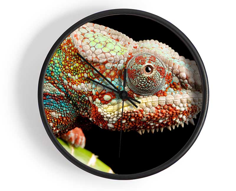 Chameleon Face Clock - Wallart-Direct UK